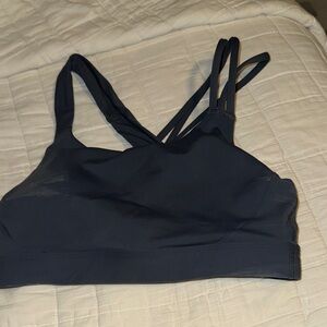 Athleta Dark Blue Strappy Sports Bra
